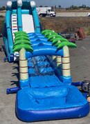Jaws Water Slide With Tropical Slide With Pool In Front