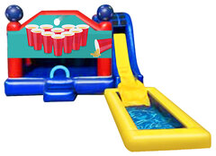 5 in 1 Obstacle Combo - Beer Pong Window w med pool