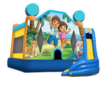 5 in 1 Obstacle Combo - Dora & Diego w med pool