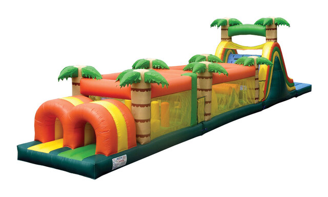 65ft Jungle Challenge Obstacle with 16 ft slide (wet or dry)