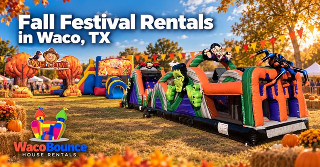Fall festival rentals guide with bounce houses in Waco TX
