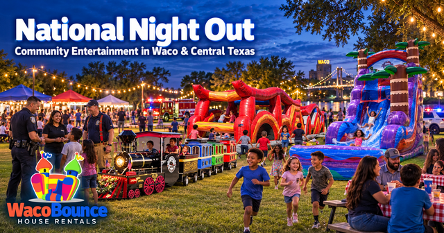 National Night Out community event rentals in Waco Texas