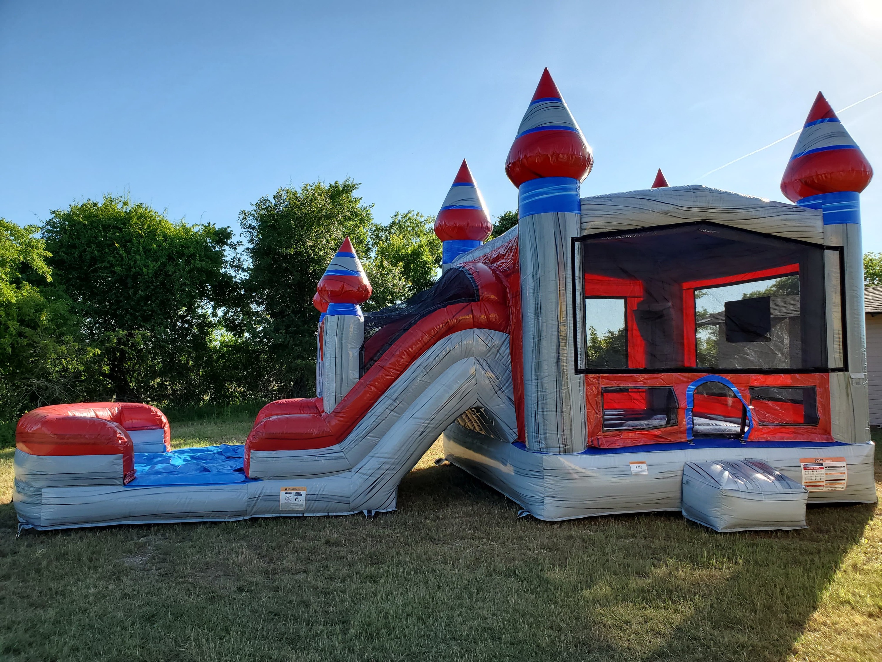 Dual Lane Water Slide Combo Dual Lane Water Slide Combo