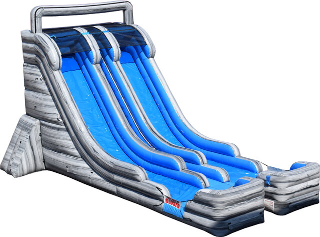 22FT Double Lane Slide Dry or Wet