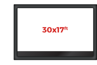 Epic - 30'x17' Movie Screen