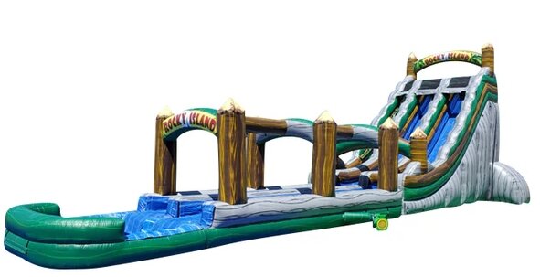 18ft Rocky Island Water Slide w/Slip N Slide