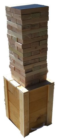 Giant Wooden Block Tower Game