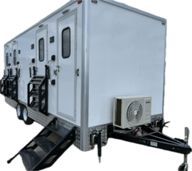 4 Private Station Luxury Bathroom Trailer 