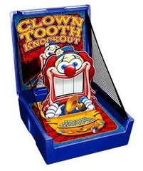 Clown Tooth Knockdown Carnival Game