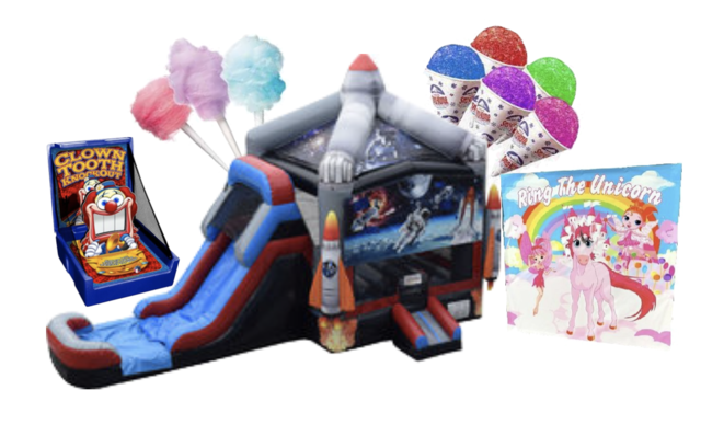 Big Fancy Bounce & Water Slide Combo Party Package