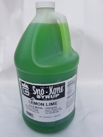 Sno-Cone Gallon Green Lime Flavor