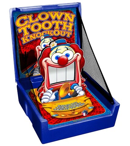 Clown Tooth Knock Out Carnival Game