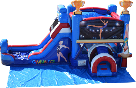 Gymnastics Bounce House Slide Combo (WET)