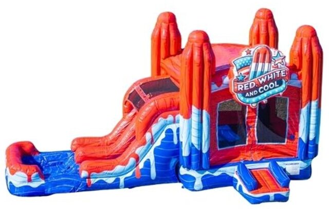 Red White and Cool Bounce Slide Combo