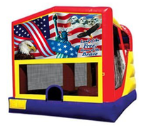 America Land of the Free Bounce House Combo 4n1