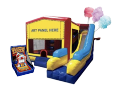 Red & Blue Bounce Slide Combo Party Package