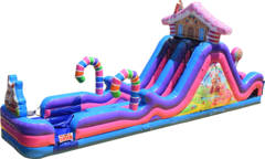 Candyland Rock Climb Obstacle Slide