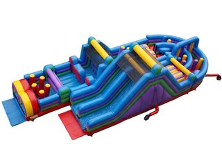 85ft. Long 180 U Turn Dual Lane Obstacle Course