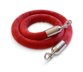 Red Velvet Stanchion Rope 12ft.