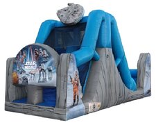 25ft Star Wars Rock Climb Slide Obstacle Course