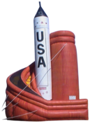 36ft. Tall USA Rocket Slide