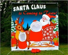 Santa Toss Frame Game
