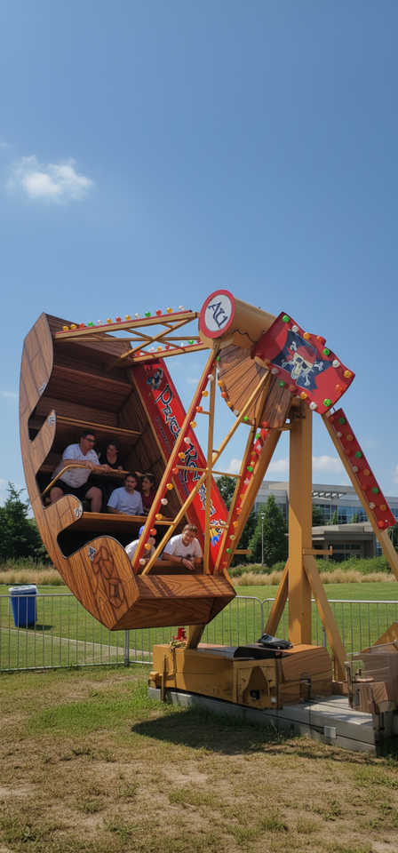 Tuskany Events Pirate Ship ride for a carnival or event.