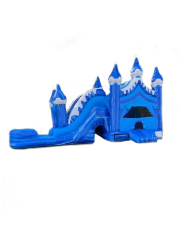 Snow Castle Bouncer with WATER Slide-M