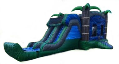 Tropical Paradise XL Bouncer with  Water Slide