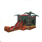 Tropical Lava Bouncer with slide