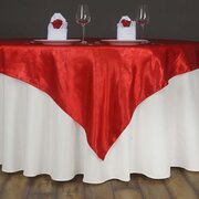 72" Square Table Cloth-Red -M