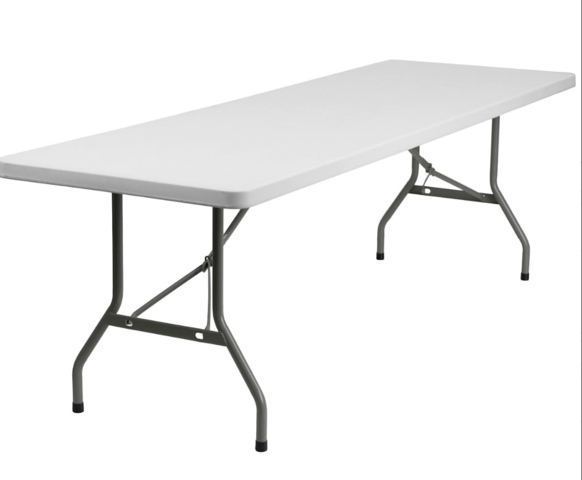 6ft White Folding Tables