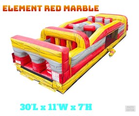 Element Red marble 30’ obstacle course 