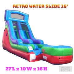 16’ Retro Water Slide 