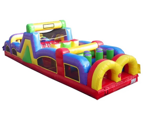 40’ Retro Inflatable Obstacle Course 