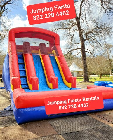 DL011 Double Lane Slide red &blue