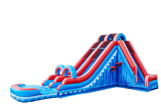 18ft Turbo Double Water Slide w/ Pool