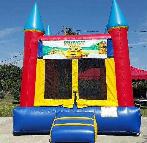 001 Bounce House with two Tables & 20 Chairs