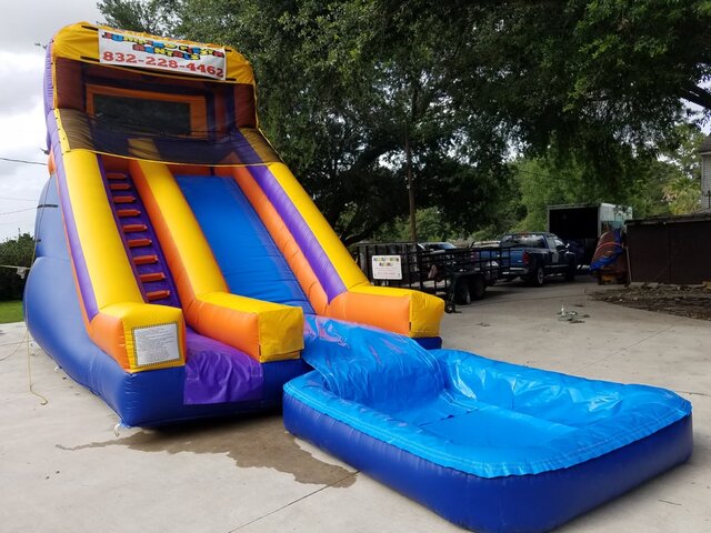003 Water Slide 16 feet tall with pool