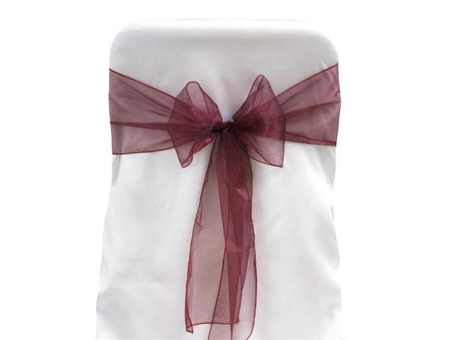 Organza Sashes Burgundy