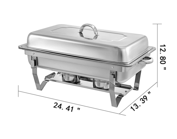 MISC003 Chafing Dish Rectangular with one chafing fuel
