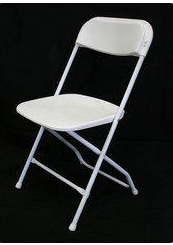 C001ce Folding Chairs, White***ONLY AVAILABLE FOR CORPORATE EVENTS***