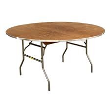 48in Round Wood Table