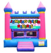 Pink & Blue Bounce House M001