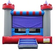 BH021 Bounce House Red & Blue & Gray