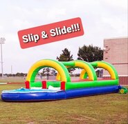SS002 Slip & Slide with pool RAINBOW