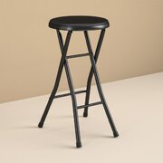 ST001 Black folding stool 24" for bistro tables