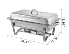 MISC003 Chafing Dish Rectangular with one chafing fuel