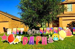 Birthday or Graduation Yard Sign