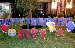 Yard sign for Mother's or Father's Day
